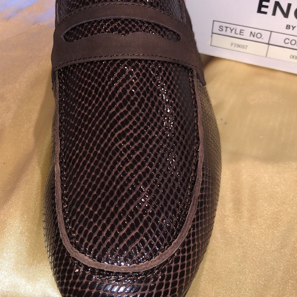 NWB Encore by Fiesso Genuine leather boot FI9057 coffee